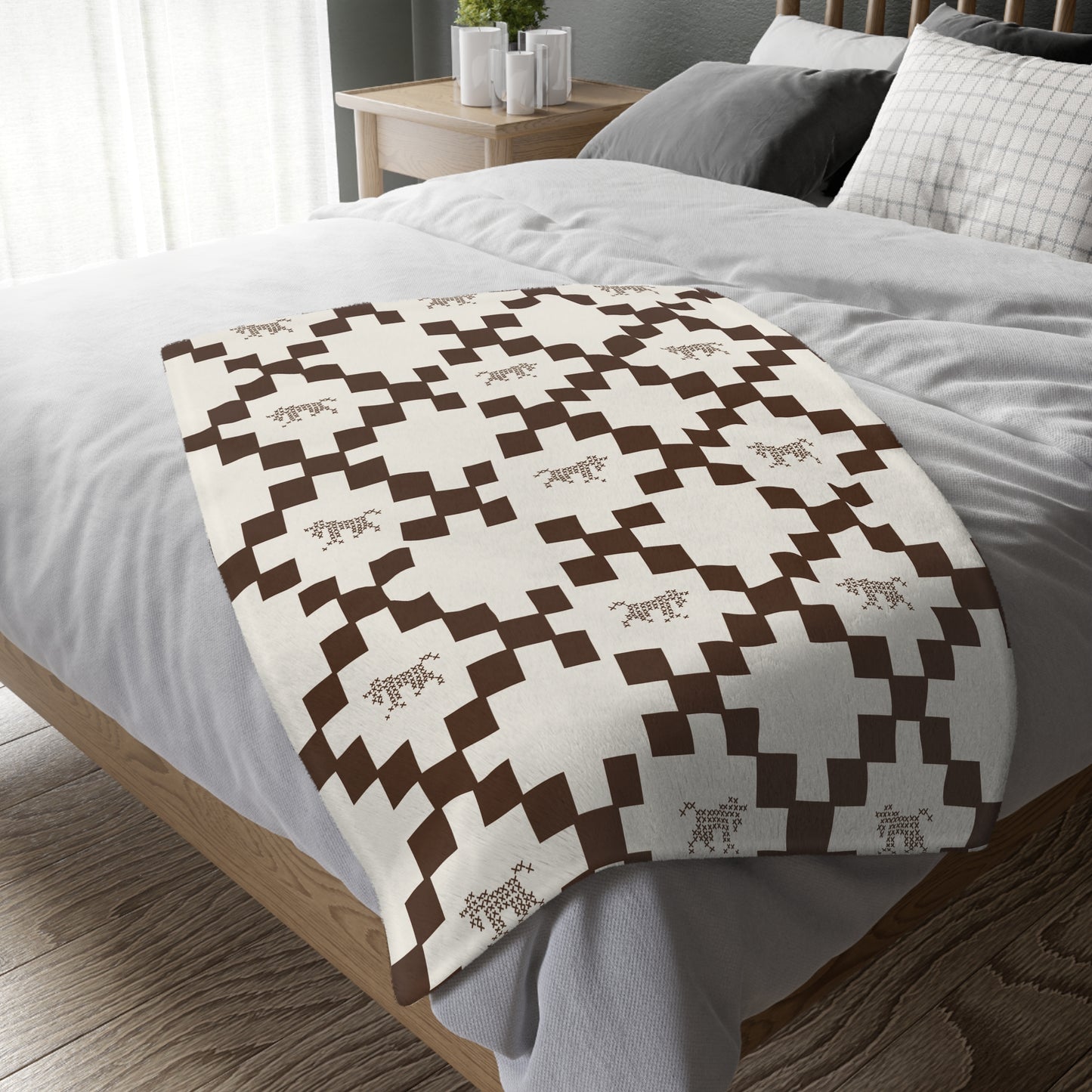 Cowboy Irish Chain Luxury Velveteen Blanket