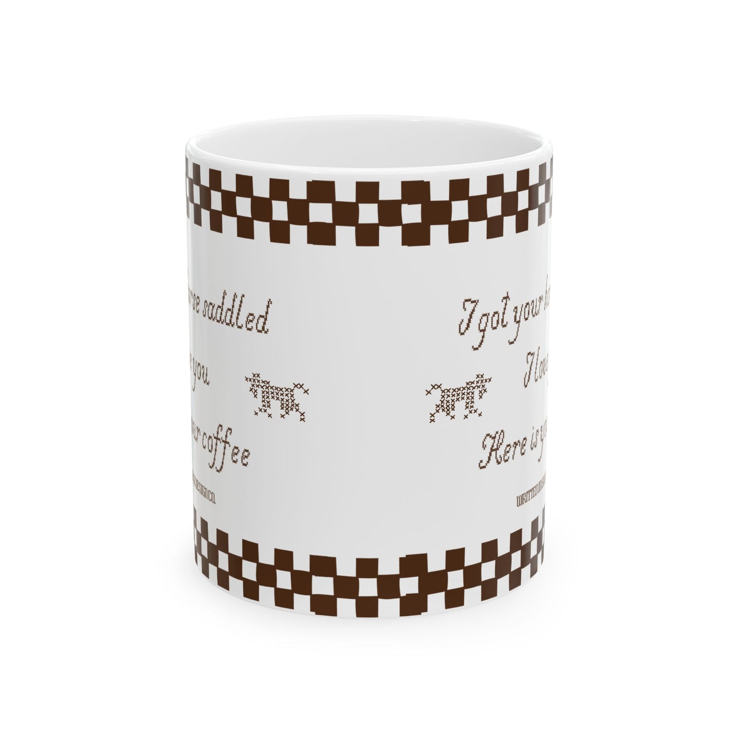 Cowboy Love Letters Ceramic Mug, (11oz)