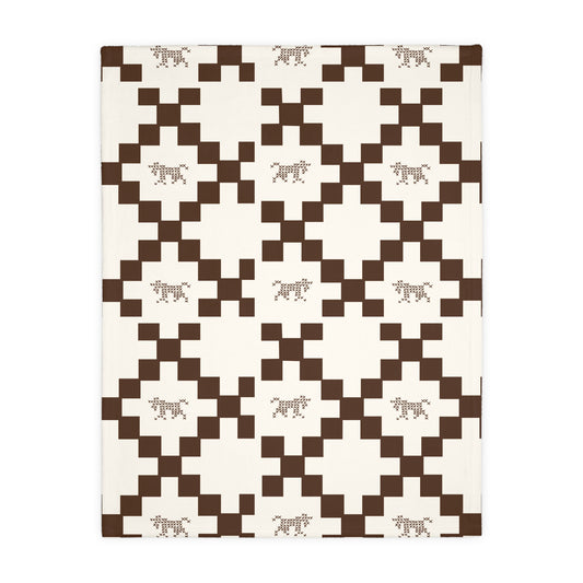 Cowboy Irish Chain Luxury Velveteen Blanket