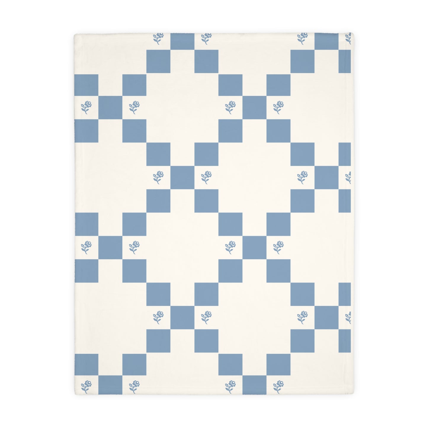 Garden Irish Chain Luxury Velveteen Blanket