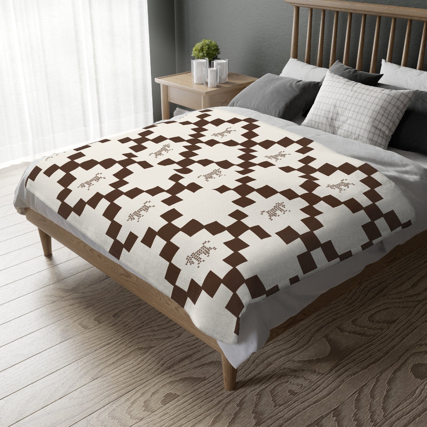 Cowboy Irish Chain Luxury Velveteen Blanket