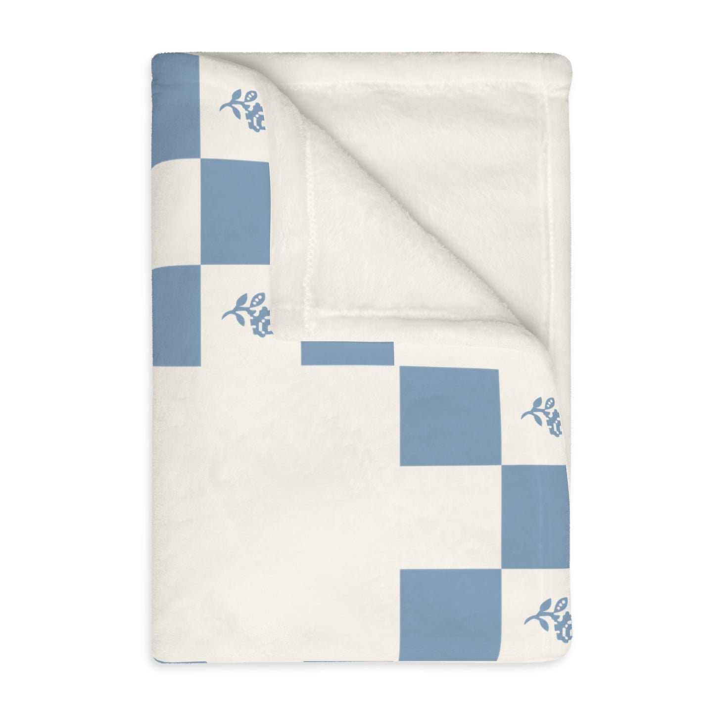 Garden Irish Chain Luxury Velveteen Blanket