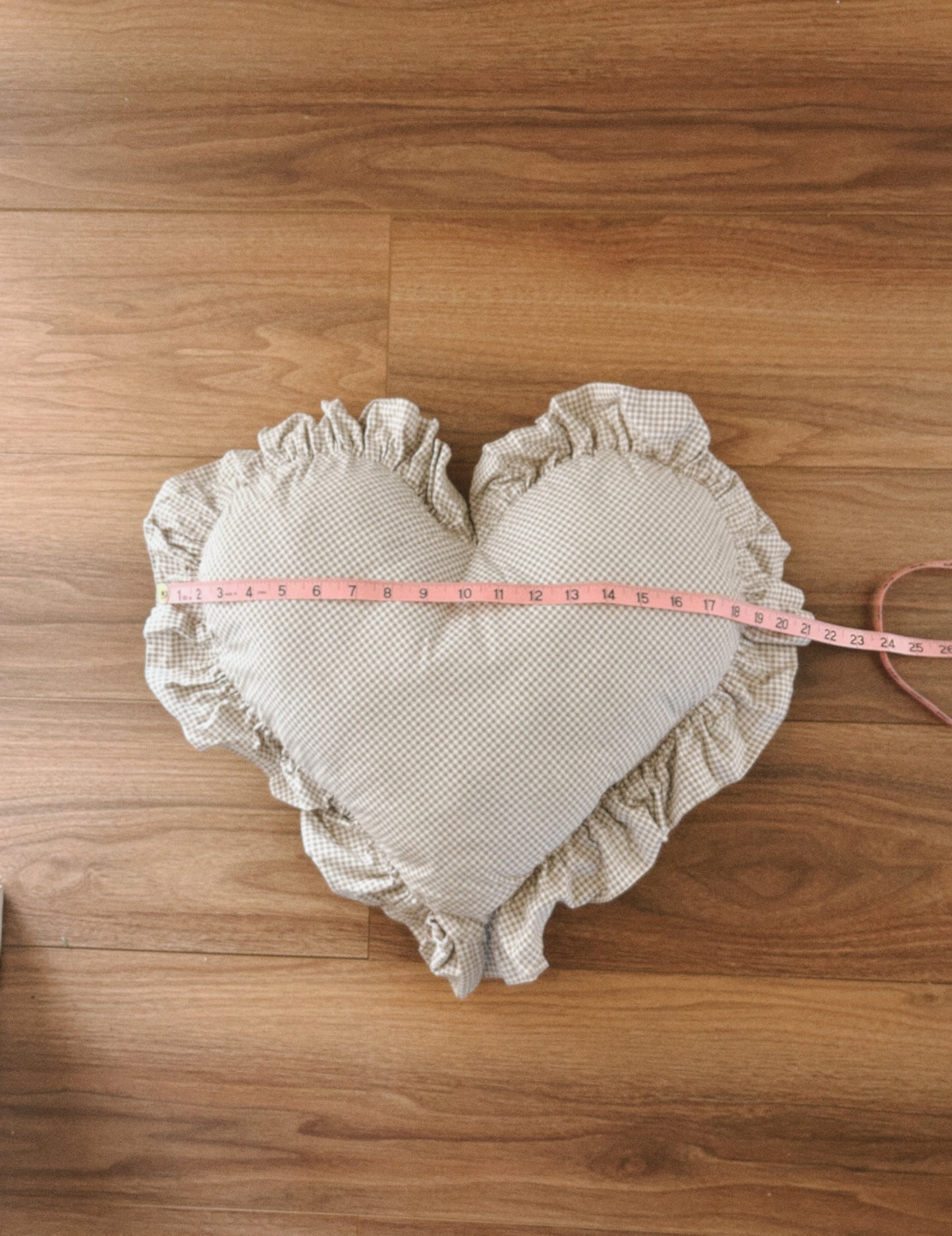 PRESALE RUFFLE HEART PILLOW