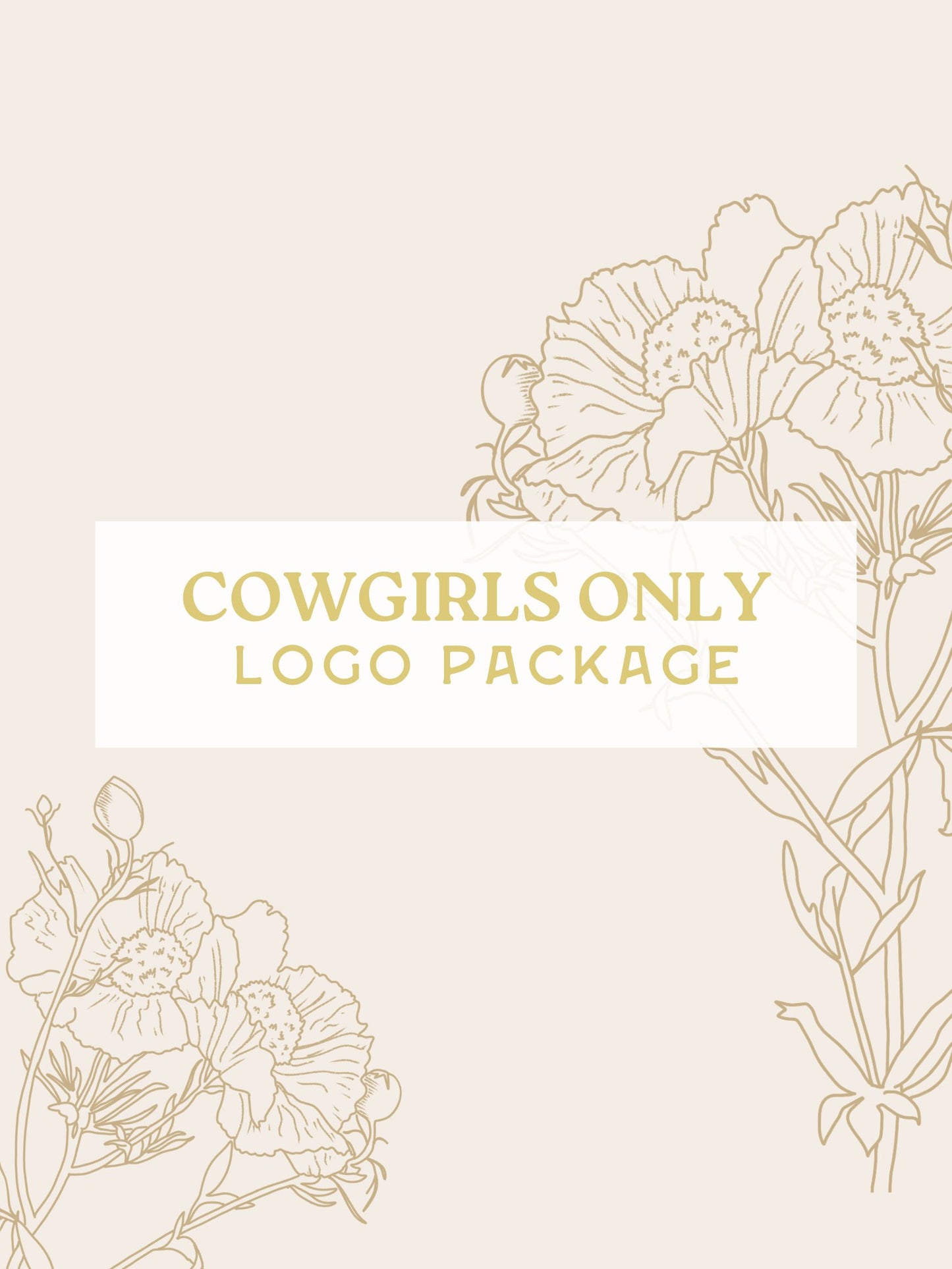 Cowgirls Only Logo Package