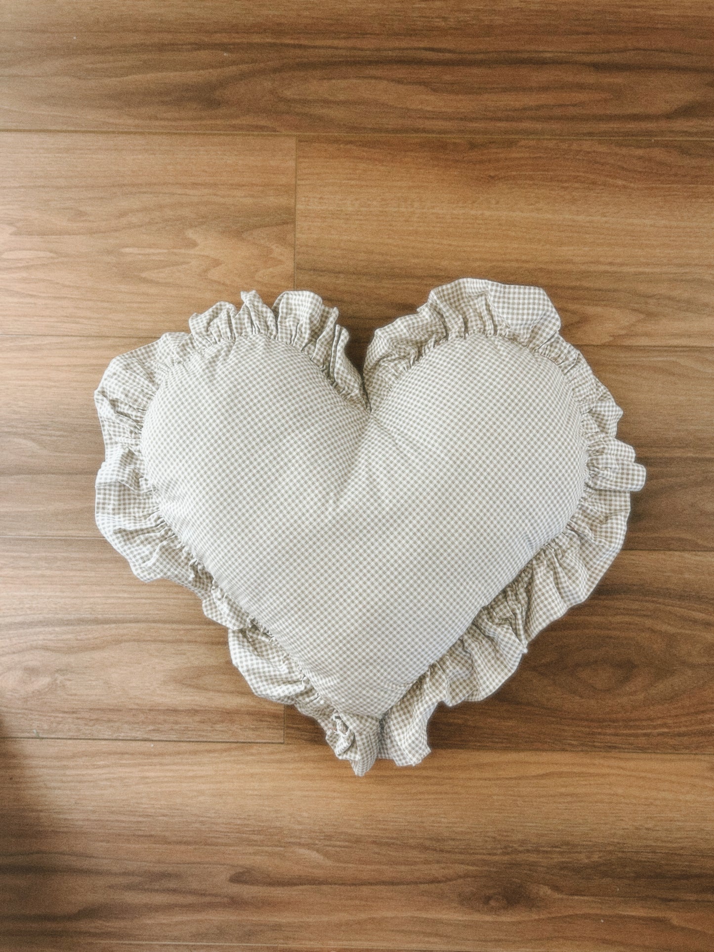 PRESALE RUFFLE HEART PILLOW